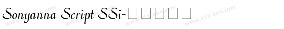 Sonyanna Script SSi字体转换